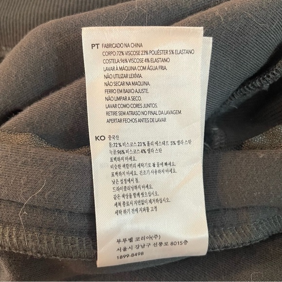 Varley Charter Dark Gray Side Zip Crewneck Sweatshirt - 27038 - Picture 7 of 12